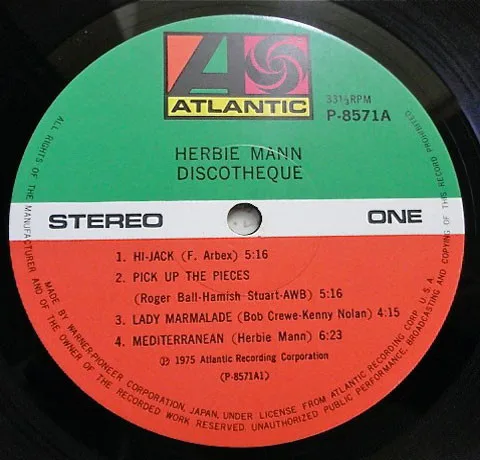 Album cover for Discothèque by Herbie Mann