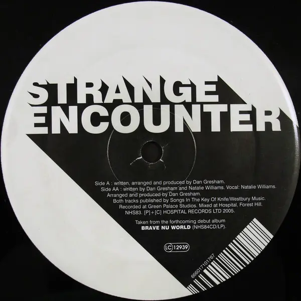 Nu:Tone - Three Bags Full / Strange Encounter, Electronic, Drum n Bass, 2005 - Hospital Records, UK, Vinyl 1x 12", 45 RPM