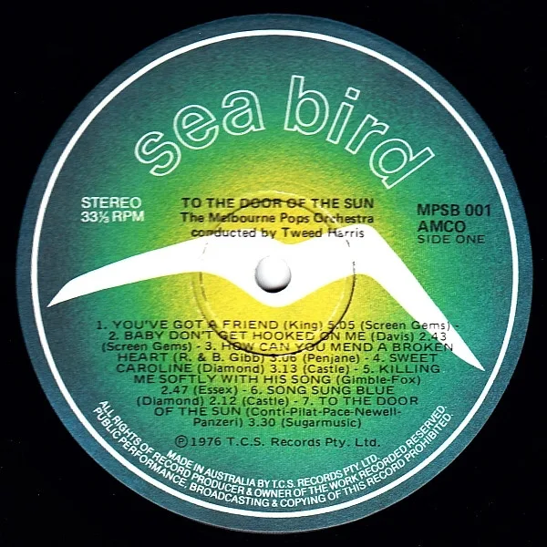 Album cover for To The Door Of The Sun by Melbourne Pops Orchestra, The Conducted By Tweed Harris