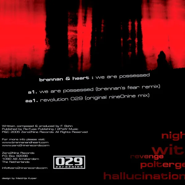 Album cover for We Are Possessed by Brennan & Heart