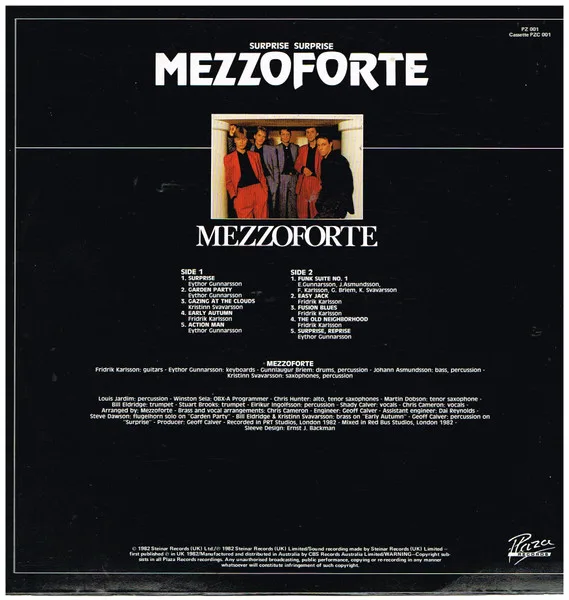 Album cover for Surprise Surprise by Mezzoforte