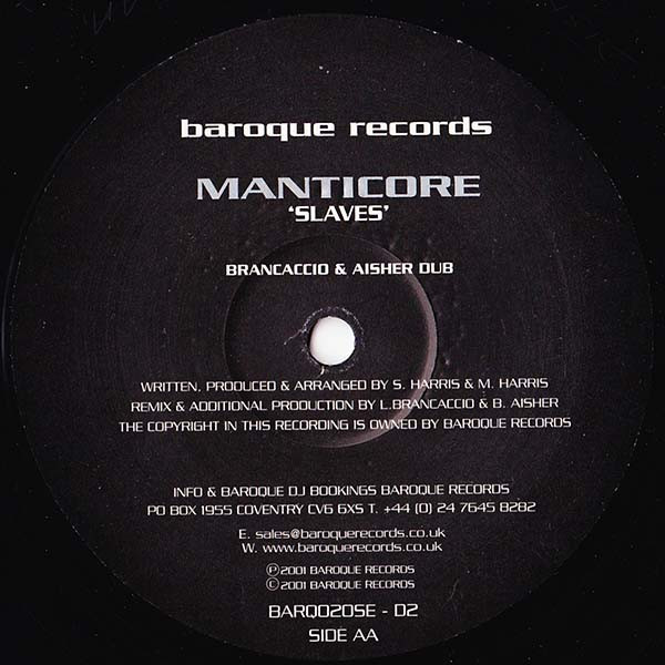 Various - Baroque SE020, Electronic, Progressive Trance, 2002 - Baroque Records, UK, Vinyl 2x 12", 33 ⅓ RPM, Limited Edition