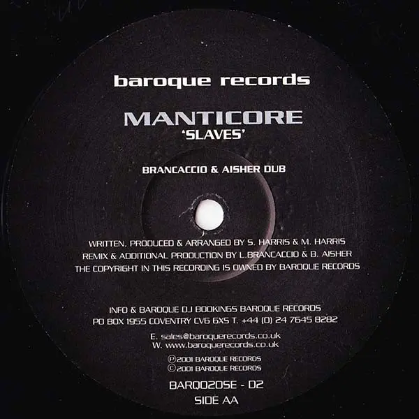 Various - Baroque SE020, Electronic, Progressive Trance, 2002 - Baroque Records, UK, Vinyl 2x 12", 33 ⅓ RPM, Limited Edition