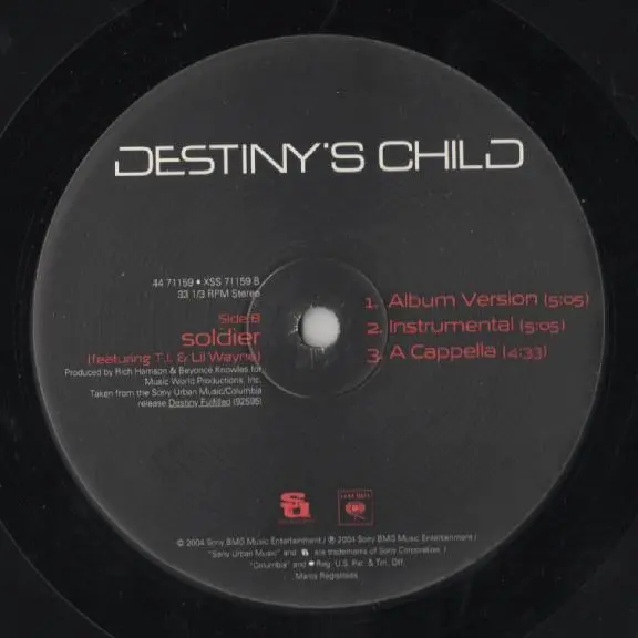 Destiny's Child - Lose My Breath, Funk / Soul, Hip Hop, Pop, Contemporary R&B, 2004 - Columbia, Sony Urban Music, US, Vinyl 1
