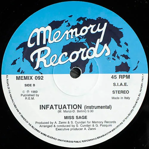 Album cover for Infatuation by Miss Sage