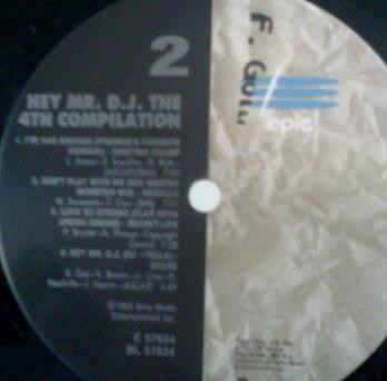 Various - Hey Mr. D.J....The 4th Compilation, Electronic, Funk / Soul, Euro House, House, 1993 - Epic, US, Vinyl 1x LP, Compi