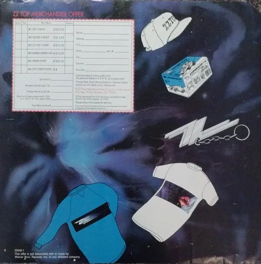 Album cover for Afterburner by ZZ Top