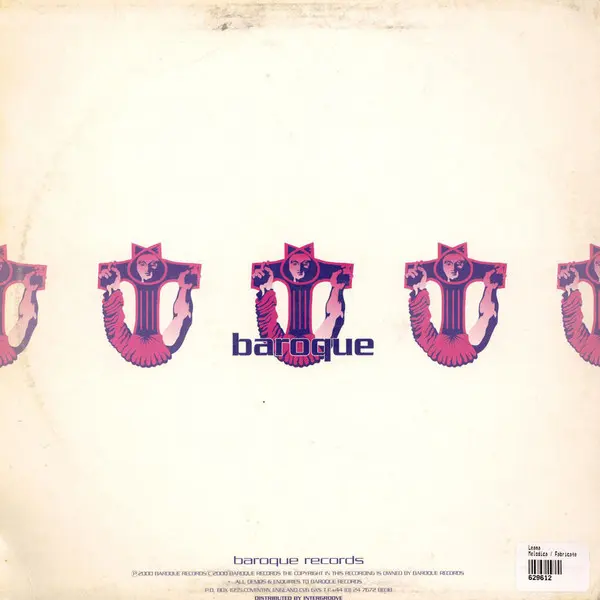 Leama - Melodica / Fabricate, Electronic, Progressive Trance, 2001 - Baroque Records, UK, Vinyl 1x 12"