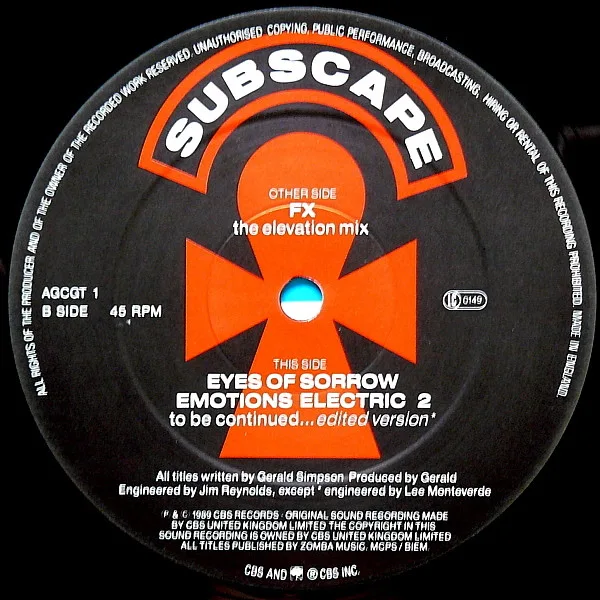 Album cover for FX (The Elevation Mix) by A Guy Called Gerald