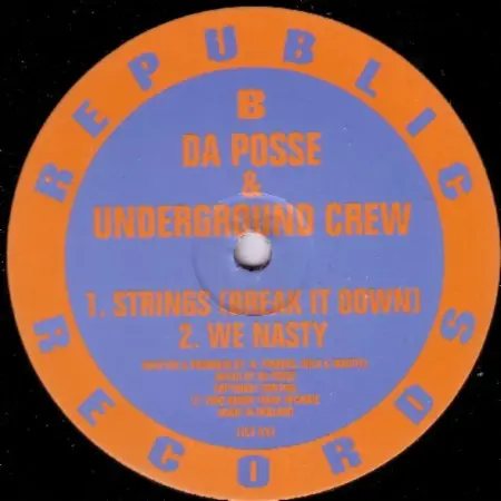 Da Posse & Underground Crew, The - Feel The Melody, Electronic, Deep House, Garage House, Hip-House, House, 1990 - Republic R