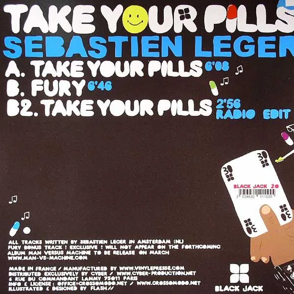 Album cover for Take Your Pills by Sébastien Léger
