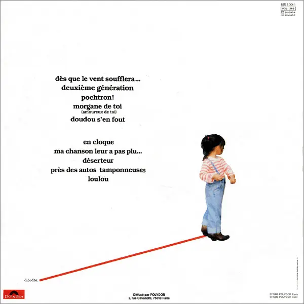 Renaud - Morgane De Toi..., Pop, Chanson, 1983 - Polydor, France, Vinyl 1x LP, Album, Stereo