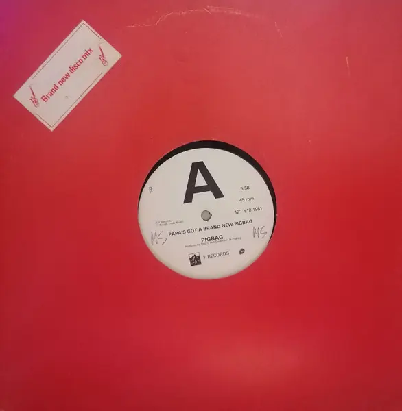 Pigbag - Papa's Got A Brand New Pigbag, Electronic, Jazz, Latin, Disco, Jazz-Funk, Latin, Leftfield, 1981 - Y Records, UK, Vi