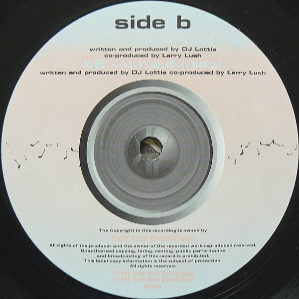 Lottie - The Sound, Electronic, House, 1999 - Duty Free Recordings, UK, Vinyl 1x 12"