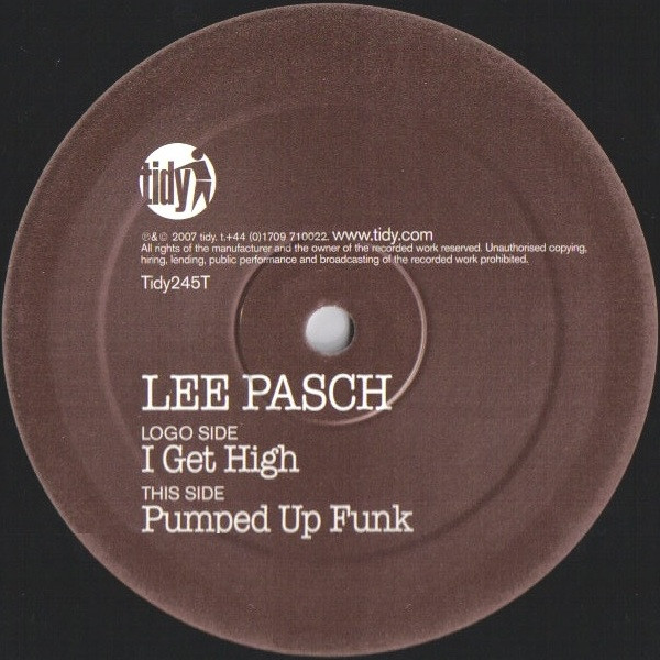 Album cover for I Get High / Pumped Up Funk by Lee Pasch
