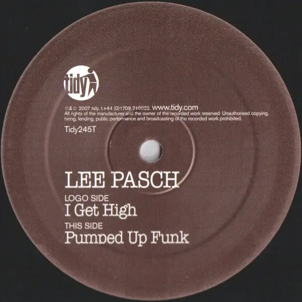 Album cover for I Get High / Pumped Up Funk by Lee Pasch