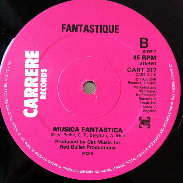 Fantastique - Mamma Told Me, Electronic, Disco, 1986 - Carrere, UK, Vinyl 1x 12", 45 RPM, Single, Reissue, Stereo