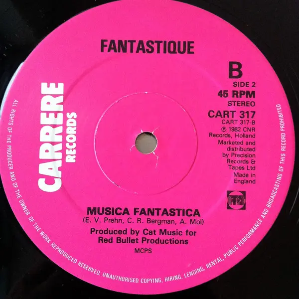 Fantastique - Mamma Told Me, Electronic, Disco, 1986 - Carrere, UK, Vinyl 1x 12", 45 RPM, Single, Reissue, Stereo
