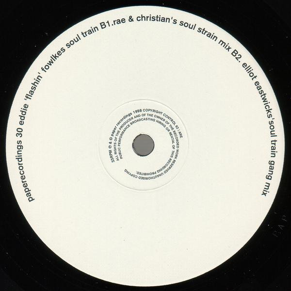 Eddie Fowlkes - Soul Train, Electronic, House, 1998 - Paper Recordings, UK, Vinyl 1x 12", 33 ⅓ RPM