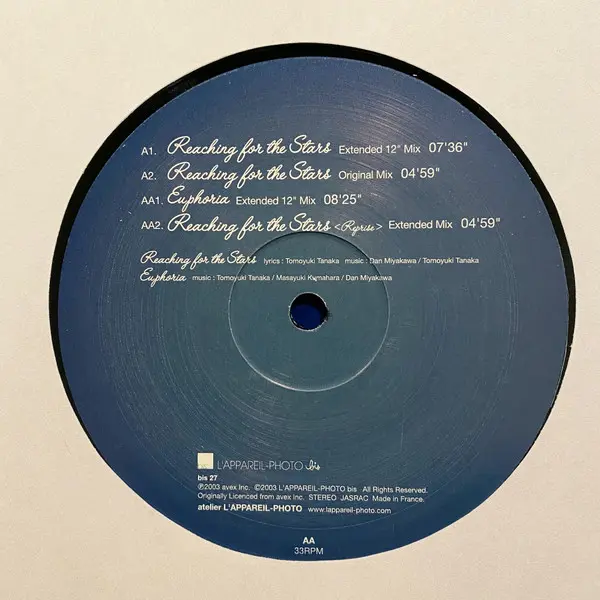 Fantastic Plastic Machine - Reaching For The Stars, Electronic, House, 2003 - L'Appareil-Photo Bis, Japan, Vinyl 1x 12", 33 ⅓