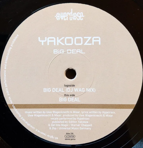 Album cover for Big Deal by Yakooza