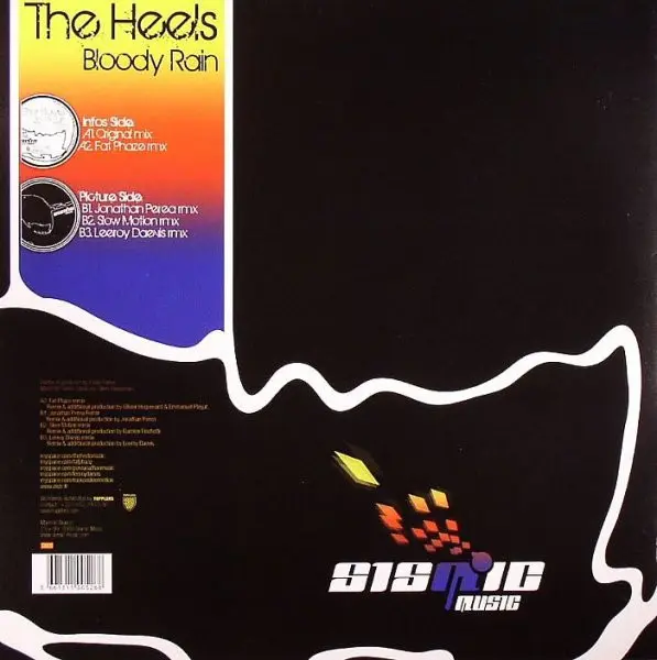 Heels, The - Bloody Rain, Electronic, Electro, House, 2008 - Sismic Music, France, Vinyl 1x 12"