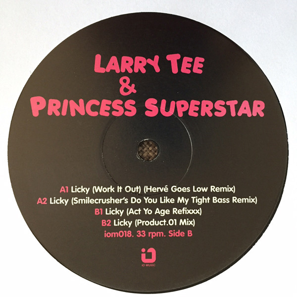 Album cover for Licky by Larry Tee & Princess Superstar