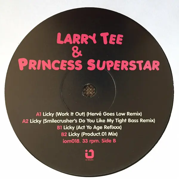 Album cover for Licky by Larry Tee & Princess Superstar
