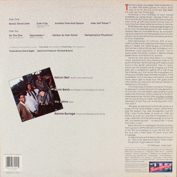 Kelvynator - Funk It Up, Jazz, Jazz-Funk, 1986 - Blue Heron Records, US, Vinyl 1x LP, Album