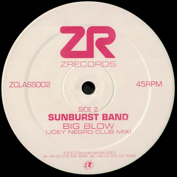 Joey Negro Featuring Trammps, The / Sunburst Band, The - Universe Of Love / Big Blow, Electronic, Disco, House, 2003 - Z Reco