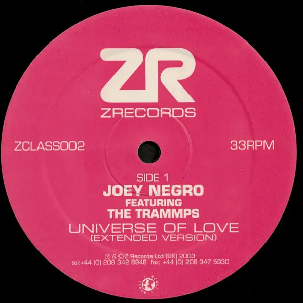Joey Negro Featuring Trammps, The / Sunburst Band, The - Universe Of Love / Big Blow, Electronic, Disco, House, 2003 - Z Reco