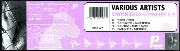 Various - Synthesized Symmetry E.P., Electronic, Techno, 1998 - Primate Recordings, UK, Vinyl 2x 12", 33 ⅓ RPM, EP