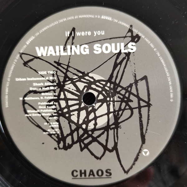 Wailing Souls - If I Were You, Electronic, Reggae, Downtempo, 1992 - Chaos Recordings, US, Vinyl 1x 12", 33 ⅓ RPM, Single
