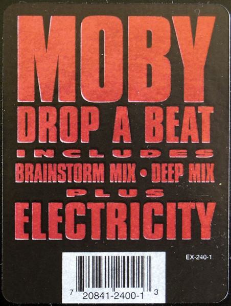 Moby - Drop A Beat, Electronic, Hardcore, House, Techno, 1992 - Instinct Records, US, Vinyl 1x 12", 33 ⅓ RPM