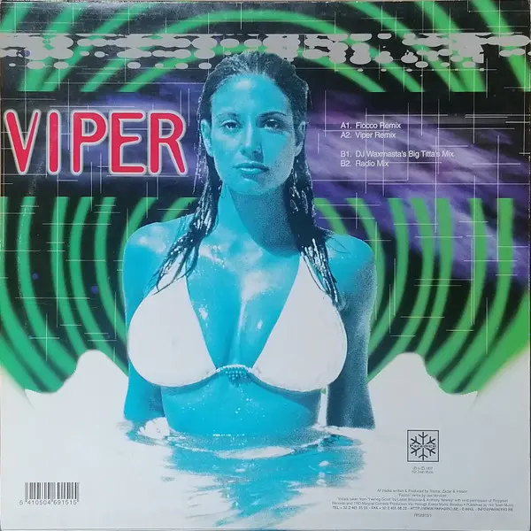 Viper - Titty Twister, Electronic, Trance, 1997 - Paradice, Belgium, Vinyl 1x 12"