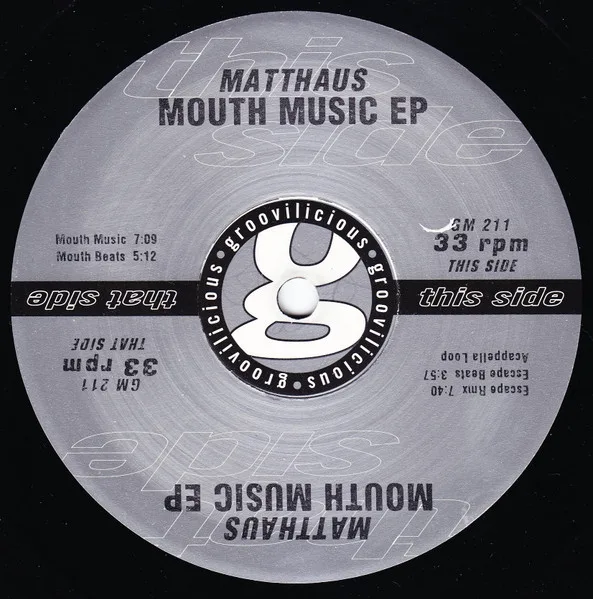 Album cover for Mouth Music EP by Matthaus
