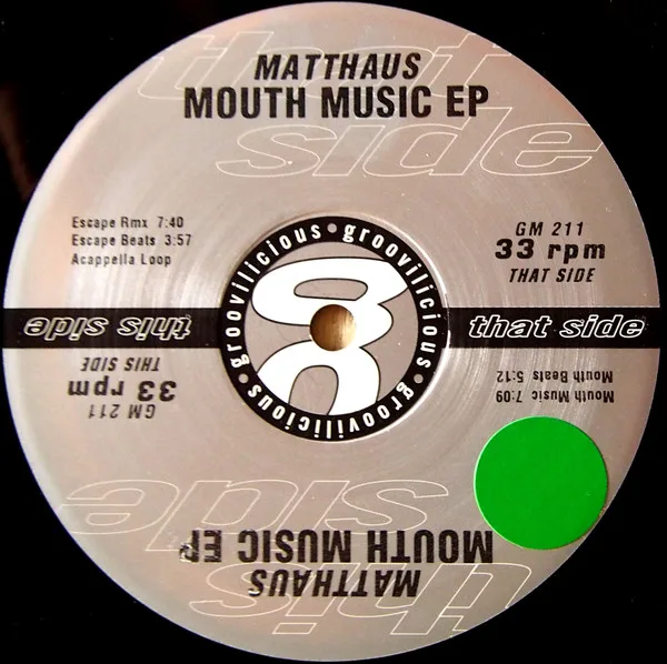 Album cover for Mouth Music EP by Matthaus