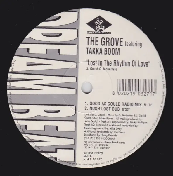 Album cover for Lost In The Rhythm Of Love by Grove, The Featuring Taka Boom