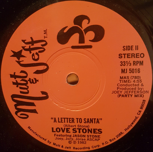 Album cover for A Letter To Santa by Love Stones