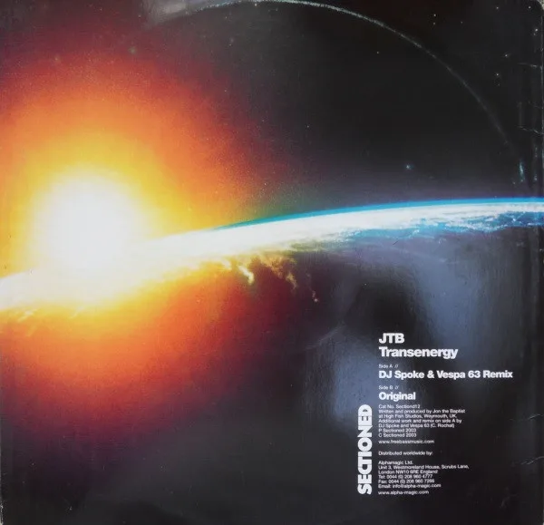 Album cover for Transenergy by Jon The Baptist