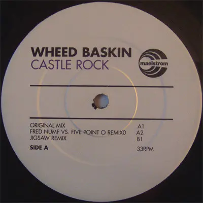 Wheed Baskin - Castle Rock, Electronic, Progressive Trance, 2001 - Maelstrom Records, UK, Vinyl 1x 12", 33 ⅓ RPM, 45 RPM, Sin