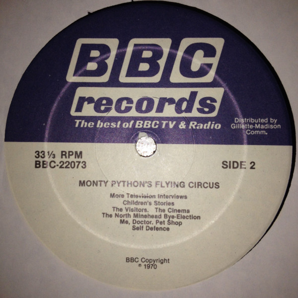 Monty Python - Monty Python's Flying Circus, Non-Music, Comedy, BBC Records And Tapes, US, Vinyl 1x LP, Reissue, Stereo