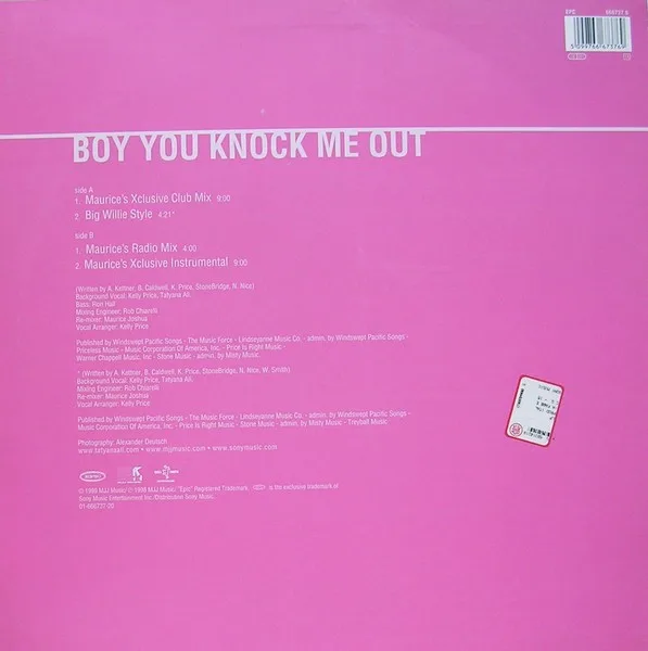 Album cover for Boy You Knock Me Out by Tatyana Ali