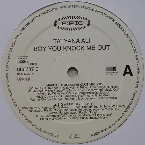 Album cover for Boy You Knock Me Out by Tatyana Ali