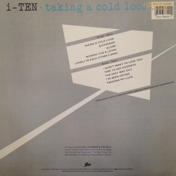 i-Ten - Taking A Cold Look - 1983 -AOR, Prog Rock -Epic, Roadhouse Records (3) -Vinyl 1x LP, Album Pitman Pressing