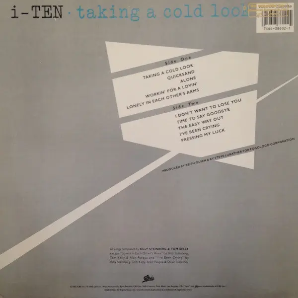 i-Ten - Taking A Cold Look - 1983 -AOR, Prog Rock -Epic, Roadhouse Records (3) -Vinyl 1x LP, Album Pitman Pressing