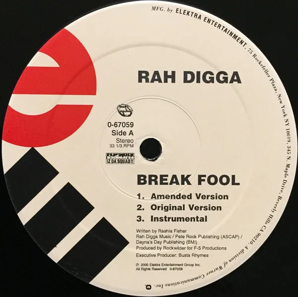 Album cover for Break Fool / Lessons Of Today by Rah Digga