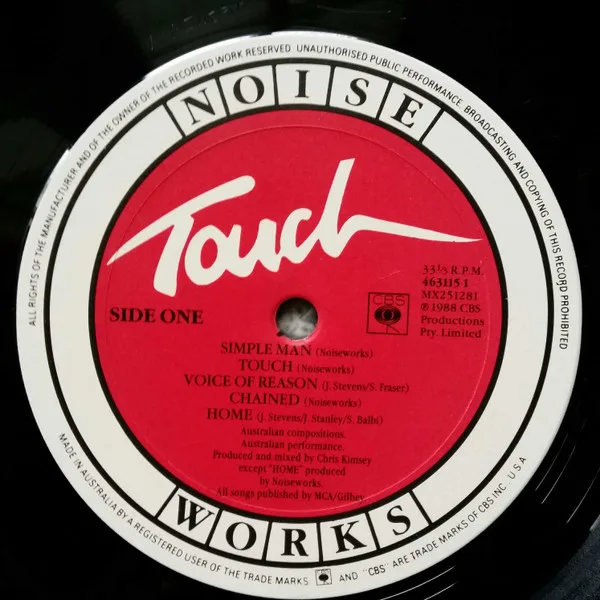 Album cover for Touch by Noiseworks
