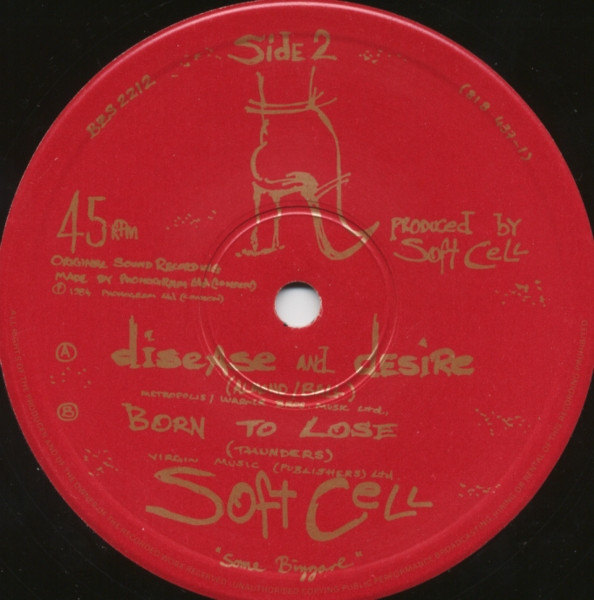 Soft Cell - Down In The Subway, Electronic, Rock, Rock & Roll, Synth-pop, 1984 - Some Bizzare, UK, Vinyl 1x 12", Single, 45 R