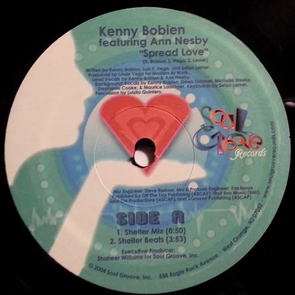 Album cover for Spread Love by Kenny Bobien Featuring Ann Nesby